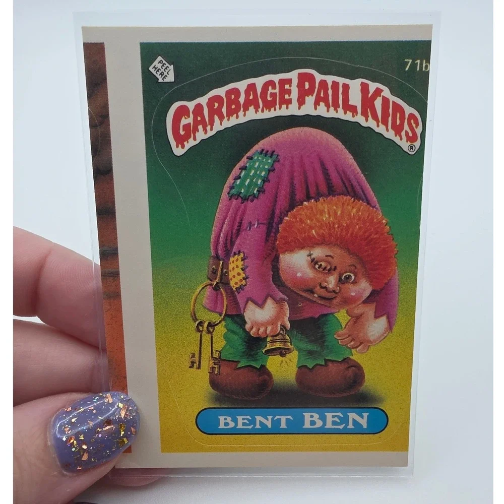 Topps Garbage Pail Kids OS2 Bent Ben Fair 71b Error Card Miscut